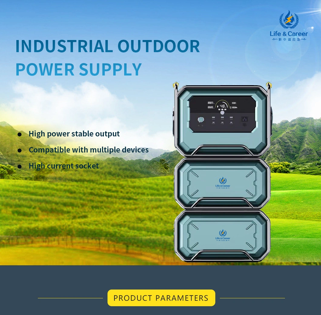 6000W Portable Lithium Battery Power Station for EV Electric Vehicle Power Bank